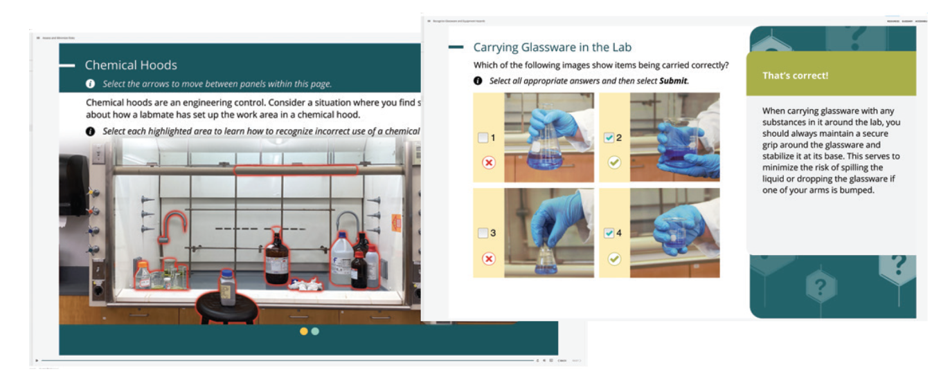 ACS Lab Safety 実験室の安全規定を学ぶデジタル学習ソリューション